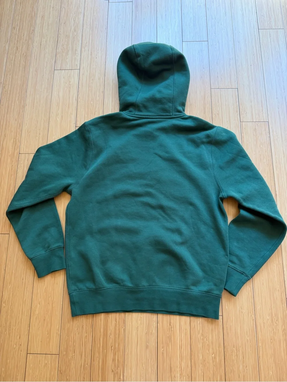 Nike Green Hoodie with White Logo and Copper Swoosh